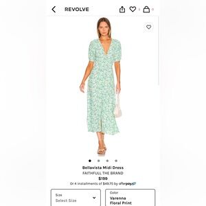 FAITHFUL THE BRAND- maxi dress worn once. Amazing condition